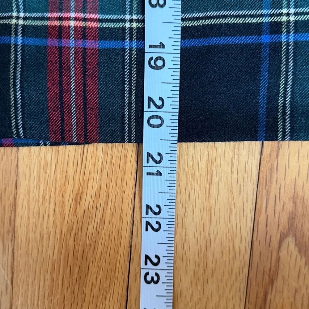 J. Crew Plaid Pencil Skirt Size 2 Red Blue Black Tartan Preppy Career - Picture 13 of 14